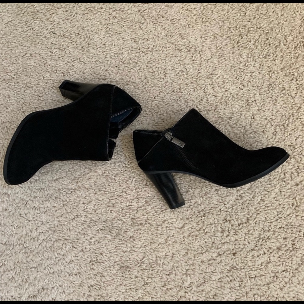 “GIANNI BERNINI” black short boots booties